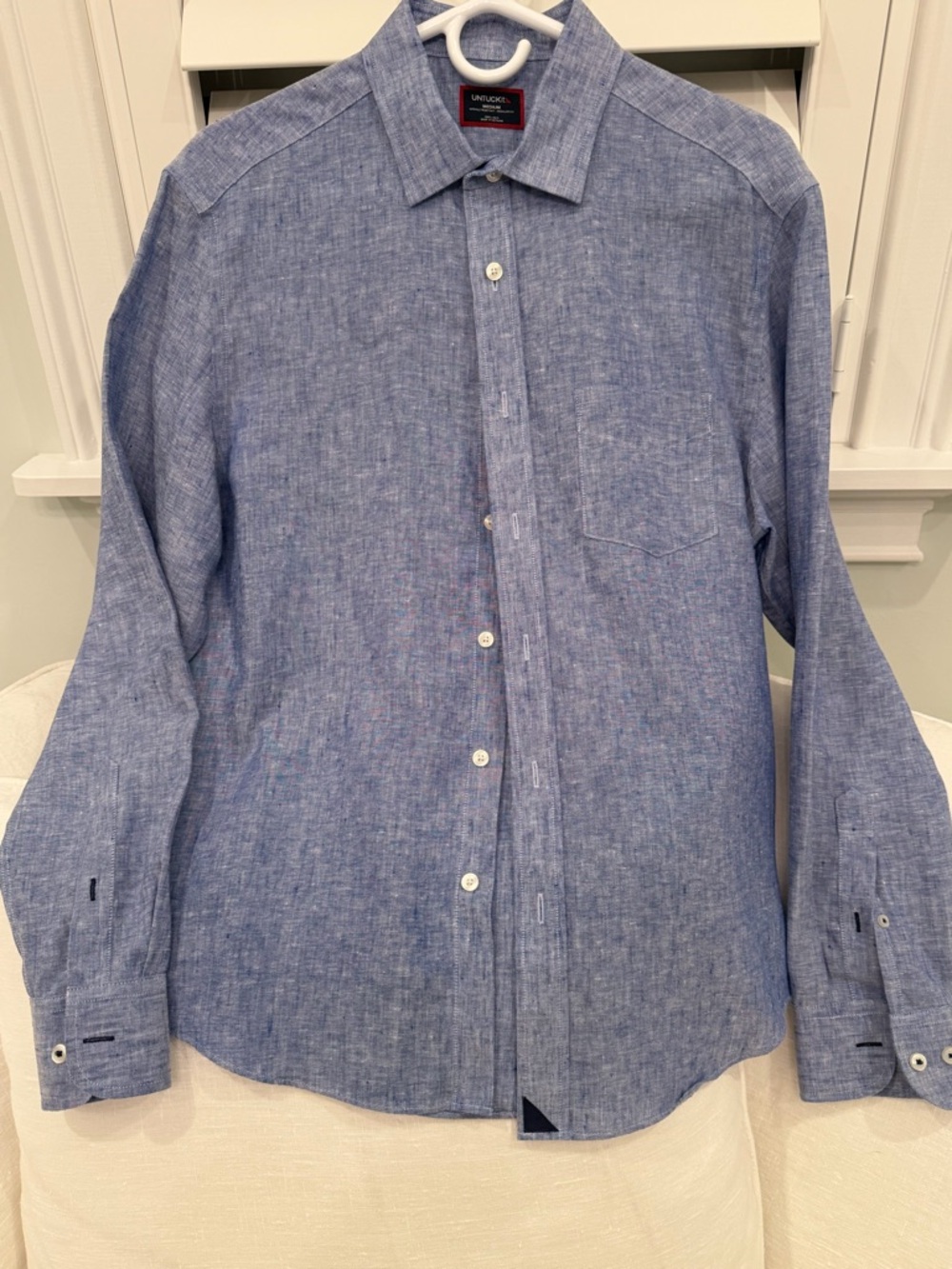 UNTUCKit Light Blue Chambray Long-Sleeve Button-Down Shirt